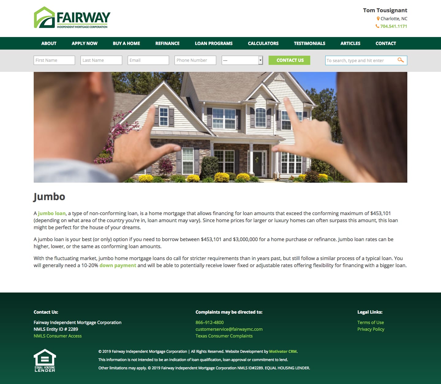 Woland Web | Fairway Microsite