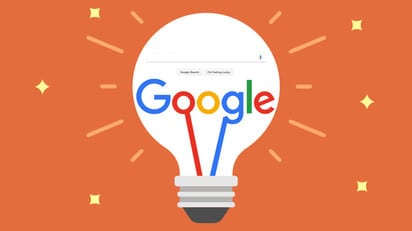 lightbulb graphic with google logo