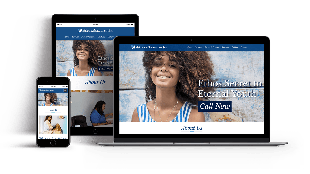 custom website design for spa & beauty companies