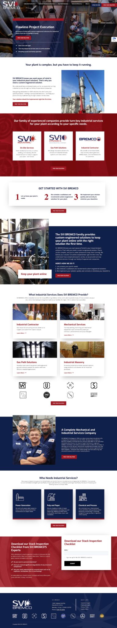 SVI BREMCO website home page